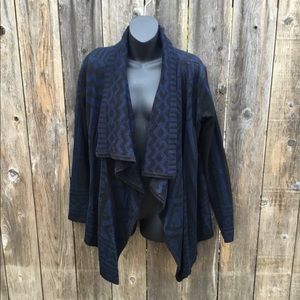 Staring at stars tribal print waterfall cardigan